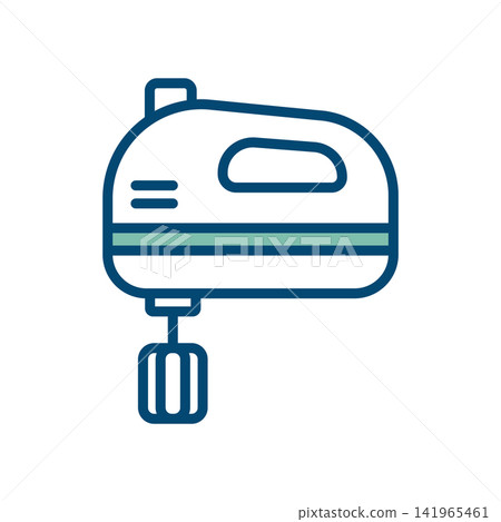 hand mixer icon vector design template in white background hand mixer icon vector design template in white background 141965461