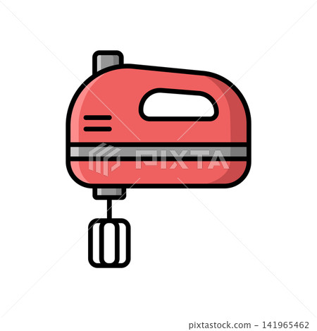 hand mixer icon vector design template in white background hand mixer icon vector design template in white background 141965462