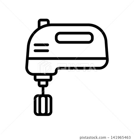hand mixer icon vector design template in white background hand mixer icon vector design template in white background 141965463