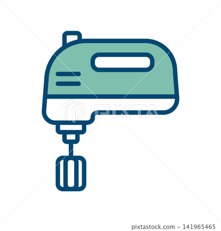 hand mixer icon vector design template in white background 141965465