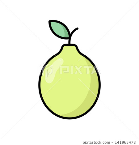 guava fruit icon vector design template in white background guava fruit icon vector design template in white background 141965478
