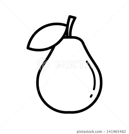 guava fruit icon vector design template in white background guava fruit icon vector design template in white background 141965482