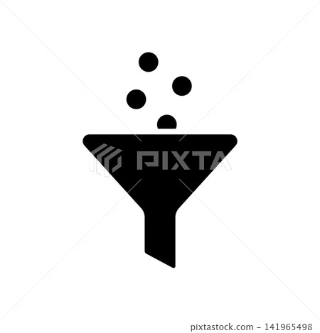 funnel filter icon vector design template in white background funnel filter icon vector design template in white background 141965498