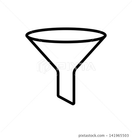 funnel filter icon vector design template in white background funnel filter icon vector design template in white background 141965503