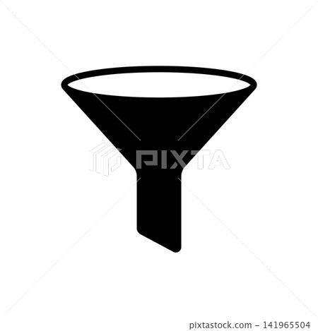 funnel filter icon vector design template in white background 141965504