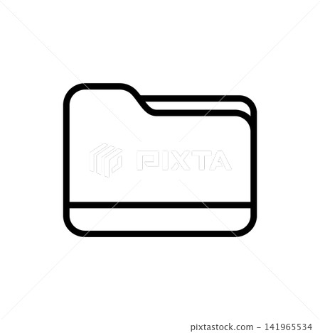 folder icon vector design template in white background folder icon vector design template in white background 141965534