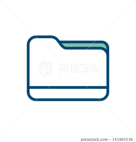 folder icon vector design template in white background folder icon vector design template in white background 141965536