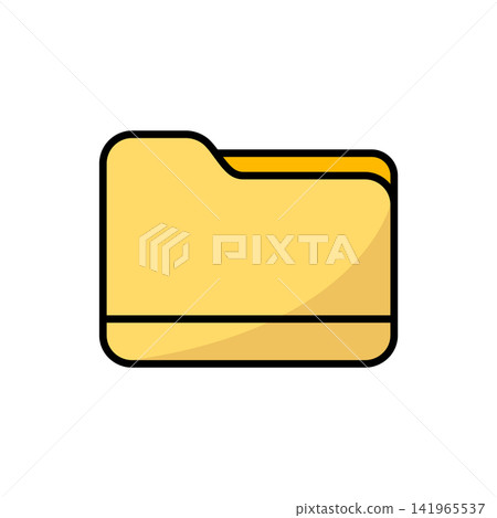 folder icon vector design template in white background folder icon vector design template in white background 141965537