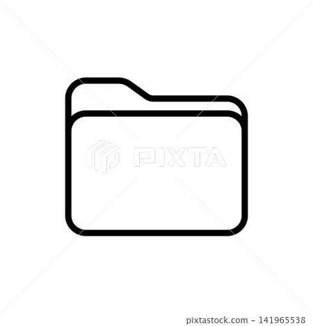 folder icon vector design template in white background folder icon vector design template in white background 141965538
