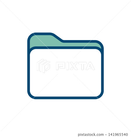 folder icon vector design template in white background folder icon vector design template in white background 141965540