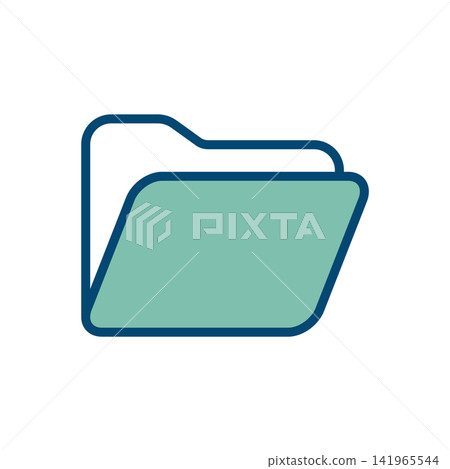 folder icon vector design template in white background folder icon vector design template in white background 141965544