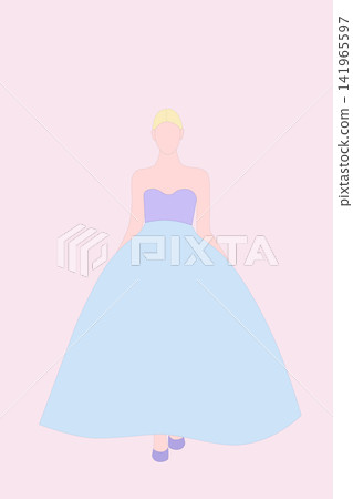 an imaginary woman in elegant pastel gown an imaginary woman in elegant pastel gown 141965597