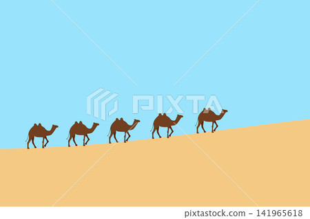camel, desert, animal 141965618