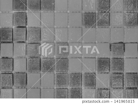 Grey ceramic tile abstract pattern mosaic texture background square backdrop structure gray Grey ceramic tile abstract pattern mosaic texture background square backdrop structure gray 141965815