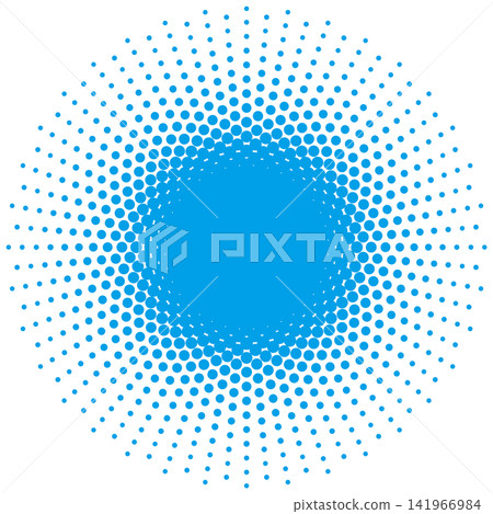 Light blue dots that change in size from large to small. Light blue dots that change in size from large to small. 141966984