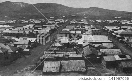 舊照片,1919-1933 年:日本殖民時期的唐太町泊町(現為俄羅斯薩哈林州泊町)。 舊照片,1919-1933 年:日本殖民時期的唐太町泊町(現為俄羅斯薩哈林州泊町)。 141967066