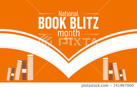 Book Blitz Month Poster Banner and Background Design Template Featuring Stacked Books Open Book Illustration and Reading Icons for Literary Celebration, Reading Challenge, and Educational Awareness Book Blitz Month Poster Banner and Background Design Template Featuring Stacked Books Open Book Illustration and Reading Icons for Literary Celebration, Reading Challenge, and Educational Awareness 141967800