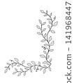 Botanical Corner Frame Vector 141968447