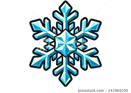 snowflake icon isolated on white background snowflake icon isolated on white background 141969209