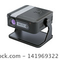 Portable mini home projector - 3D illustration 141969322