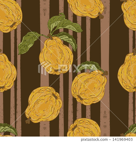 seamless floral pattern with yellow roses 141969403