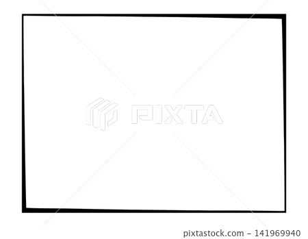 A rough, hand-drawn style border 02 A rough, hand-drawn style border 02 141969940