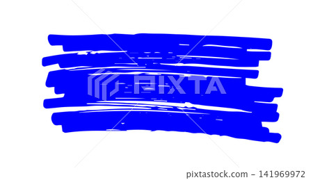 Hand-drawn style, solid blue thick lines 02 Hand-drawn style, solid blue thick lines 02 141969972