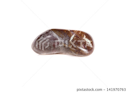 Macro mineral stone jasper on a white background Macro mineral stone jasper on a white background 141970763