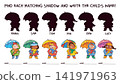 Match each child to their shadow and write their name 141971963