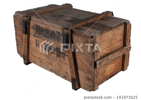 Army ammunition wooden crate. Army ammunition wooden crate. 141973025