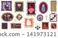Vintage Halloween framed pictures collection with witches, ghosts, skeletons and pumpkins 141973121