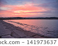 Sunset seen from the embankment 141973637