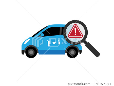 electric vehicle battery diagnostic and alert system illustration 141973975