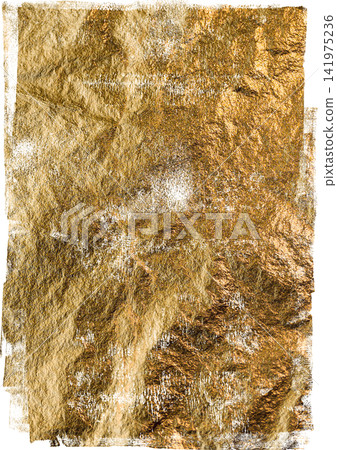 Abstract textured background with shimmering gold metallic foil Abstract textured background with shimmering gold metallic foil 141975236