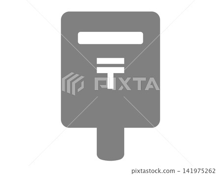 postbox silhouette postbox silhouette 141975262