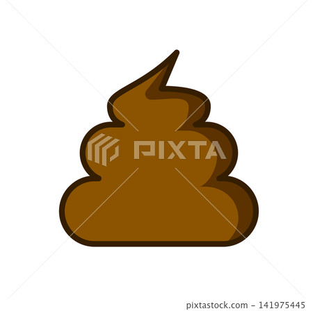A color illustration of poop (with shading) A color illustration of poop (with shading) 141975445