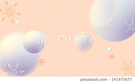 A translucent, glass-morphic winter background with snowflakes. A translucent, glass-morphic winter background with snowflakes. 141975677