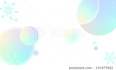 半透明的、玻璃質感的冬季背景,上麵點綴著雪花。 半透明的、玻璃質感的冬季背景,上麵點綴著雪花。 141975682