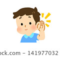A boy eavesdropping 141977032