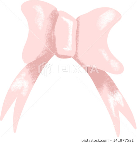 Pink pastel ribbon bow Clipart Pink pastel ribbon bow Clipart 141977581