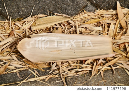 The peeled bamboo skin The peeled bamboo skin 141977596