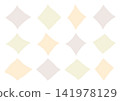 A set of sparkly, hand-drawn diamond shapes (yellow and brown). 141978129