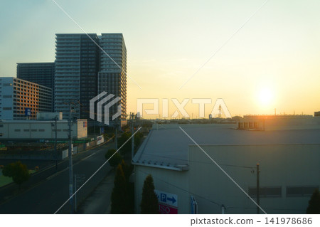 Scenery along the JR East Joban Line (winter morning, 2023) Scenery along the JR East Joban Line (winter morning, 2023) 141978686