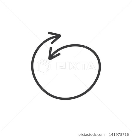 black hand drawn curved and swirl arrow design black hand drawn curved and swirl arrow design 141978716