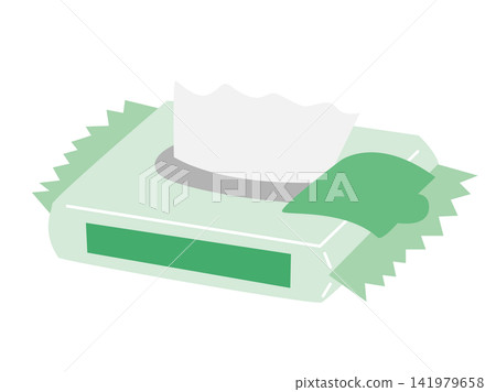 濕紙巾示意圖:消毒濕紙巾,已取出一張。 濕紙巾示意圖:消毒濕紙巾,已取出一張。 141979658