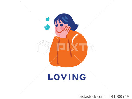 Illustrations for learning English that express positive emotions 141980549