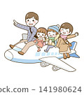 Family trip by plane - winter 141980624