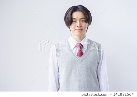 Student - Portrait of a male high school student. Photography assistance provided by: Denpa Gakuen Tokyo Electronics College. Student - Portrait of a male high school student. Photography assistance provided by: Denpa Gakuen Tokyo Electronics College. 141981504