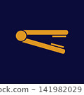 Table Tennis Paddle Vector Icon 141982029