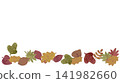 Autumn leaves and fallen leaves lower frame_horizontal 141982660